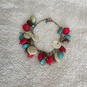 Vintage Multi Color Cha Cha Chain Bracelet